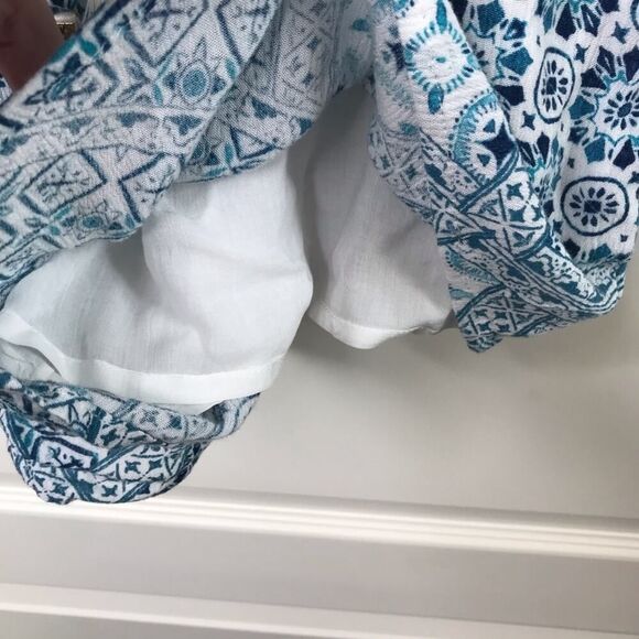 L*Space Aubry Romper Patchwork Boho Blue Size XS - Picture 7 of 11